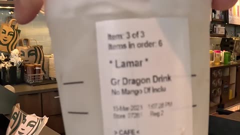 Dragon Cum from Starbucks