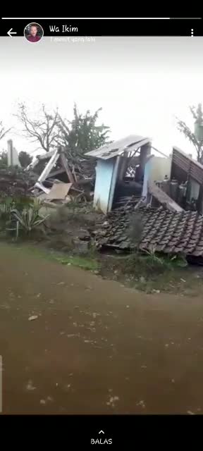 Earthquake in Cianjur west java, Indonesia