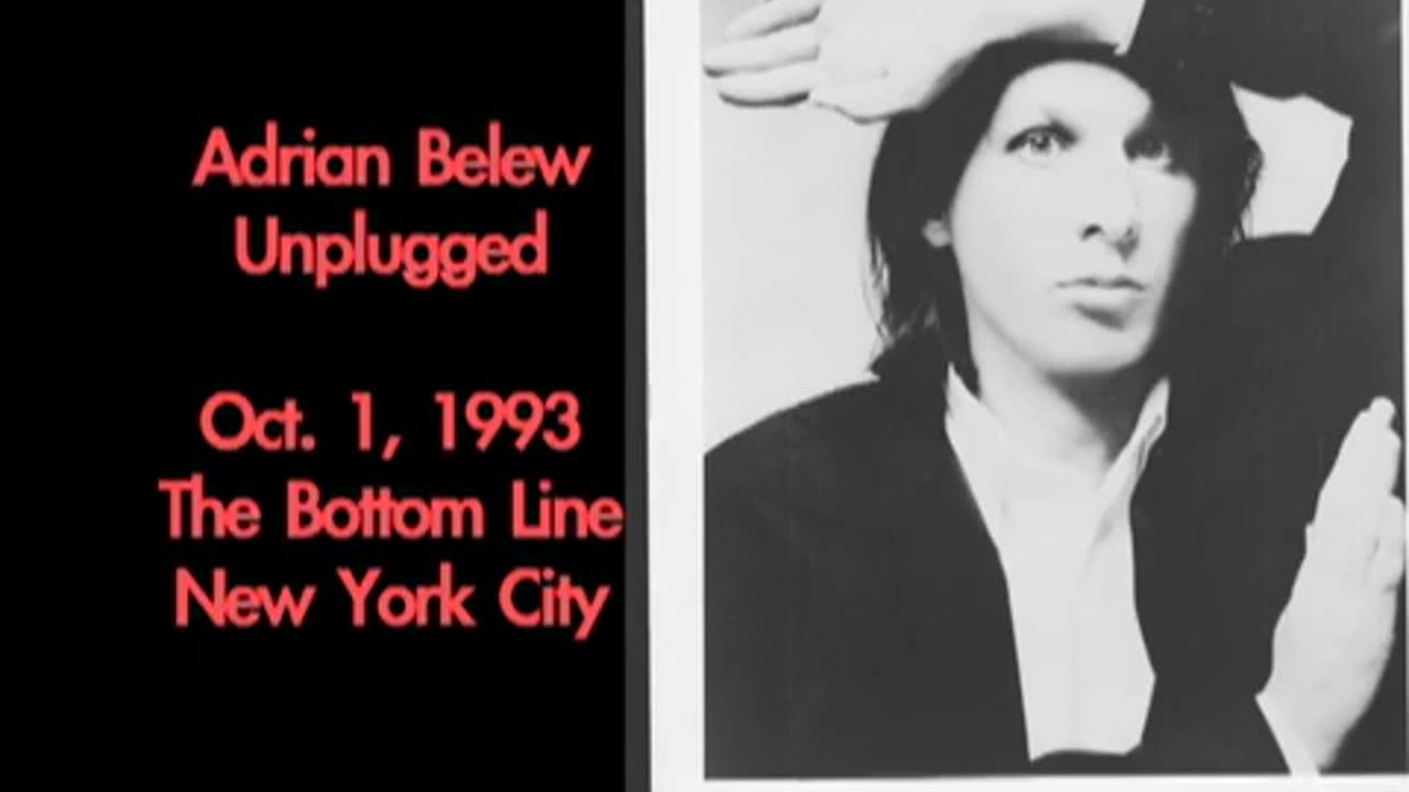 October 1, 1993 - Adrian Belew at New York City's Bottom Line