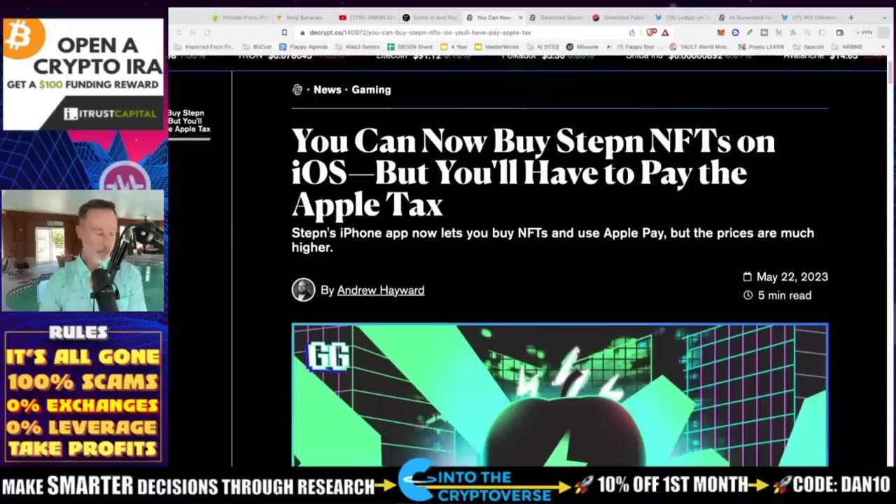 SEC QUIETLY APPROVES EXCHANGE & APPLE APPROVES NFT SALES.