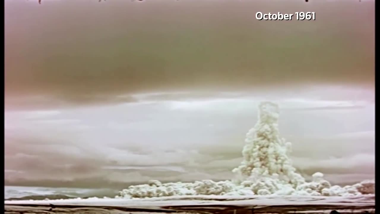 Russia releases secret footage of 1961 Tsar Bomba hydrogen blast