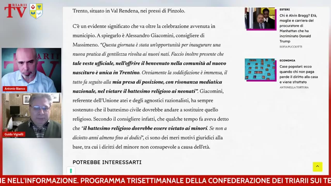 CONFEDERAZIONE DEI TRIARII - “IL CARDINALE ZUPPI E L'ABORTO COME... 'SOLUZIONE LAICA', IL BATTESIMO CIVILE DEI BAMBINI E L'AUMENTO DEI CANI!!”😢😢😢