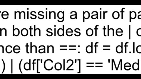 Filter Multiple Values using pandas