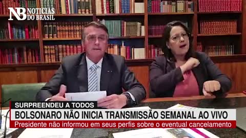 Bolsonaro surpreende e tradicional Live Semanal não é transmitida
