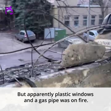 I leaped out and saw flames