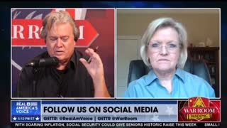 WAR ROOM Steve Bannon with Cleta Mitchell