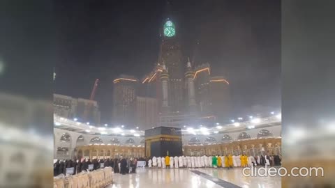 Rain in Masjid Al Haram