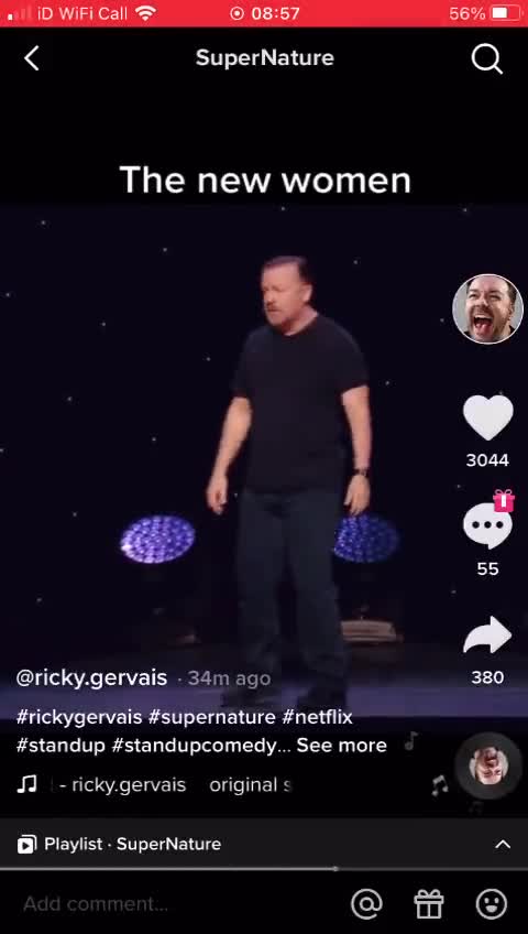 Ricky Gervais' rant on "new women with cocks" in Netflix comedy special