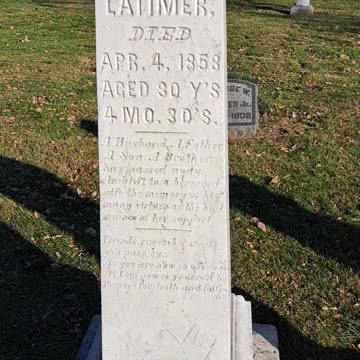 Hebrews 9:27 but not a Bible verse. 1816 Dublin Ohio Cemetery 23