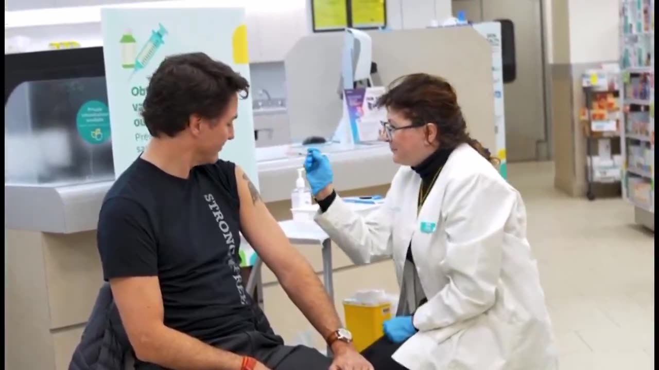 Very weird JustinTrudeau . Is there a video without an edit showing the needle