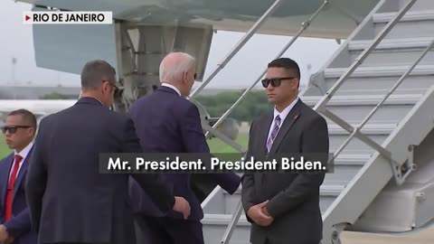 President Biden ignores reporters questions as he departs from G20