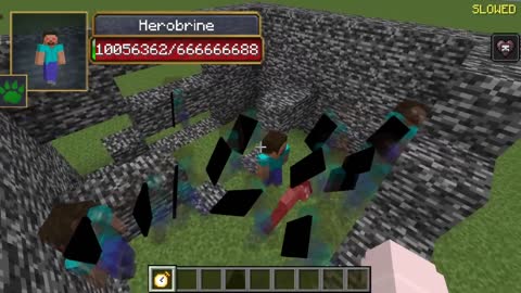 Herobrine vs Error422 all creepypasta mobs in minecraft part 104