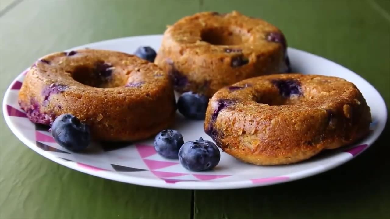 yummy blueberry donuts you can eat daily guilt-free!