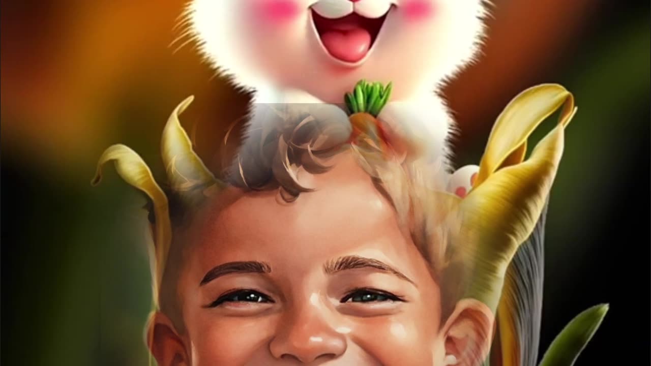 Funny bunny 🐰 🐇 nice and cute #kids video #viralvideo #trendingshorts #youtubeusa #rayan