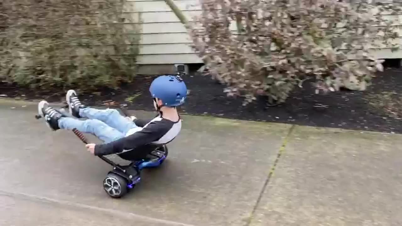 Hoverboard, Adjustable Frame Length & Off-Road Rubber Wheel