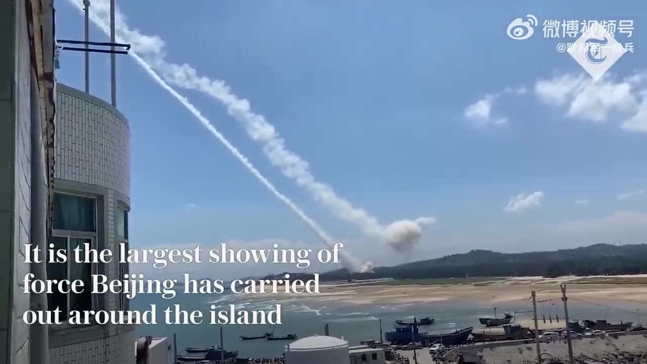 China launches missiles around Taiwan in largest live-fire military drills ever