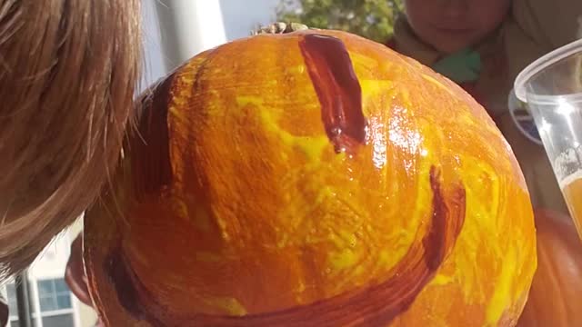 I PAINTED A PUMPKIN