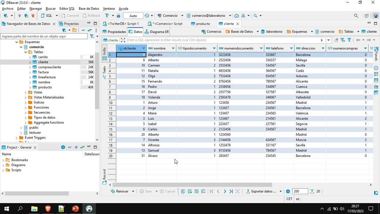 Lenguaje SQL y PostgreSQL parte 31. Triggers o disparadores, parte 2.