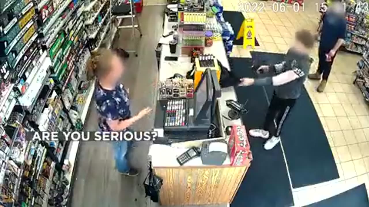 12 year old kid robs a gas station in Michigan