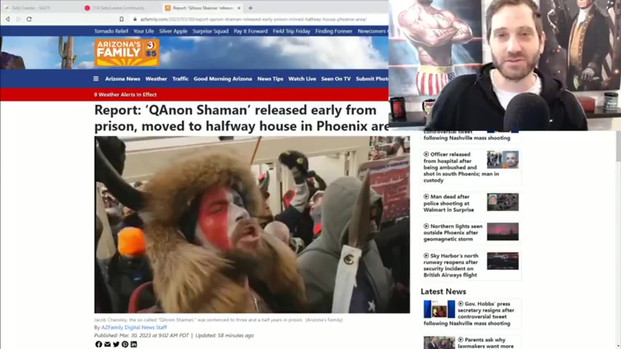 Tucker Carlson Gets "Qanon Shaman" Out Of Jail Early