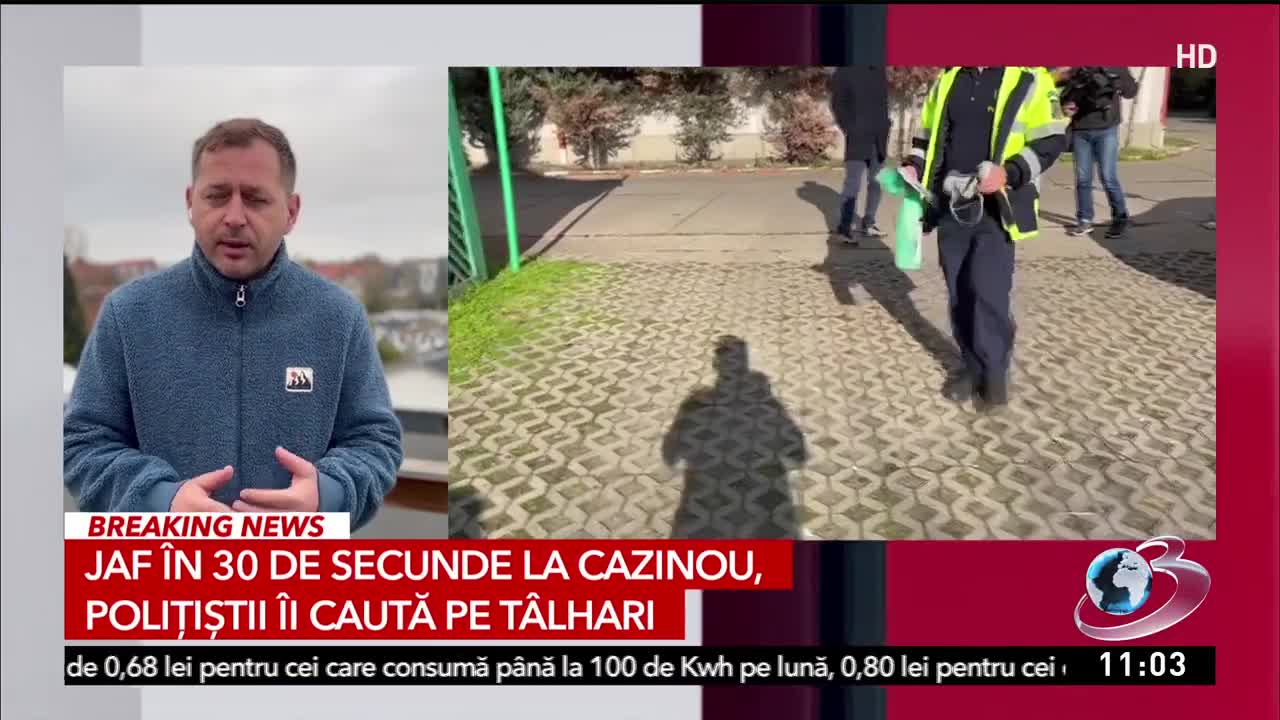 Jaf în 30 de secunde într-un cazinou din Baia Mare | Ce sumă au reușit hoții să fure