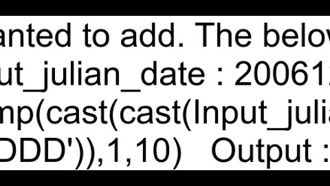 How to convert Julian date to calendar date on Hive