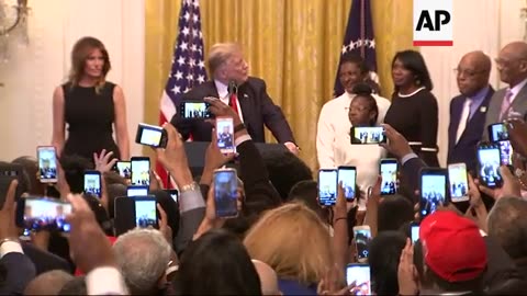 Trump honors African Americans at White House ( Part 2 )