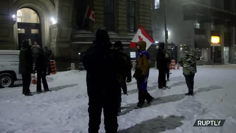 CANADA: 'FREEDOM CONVOY' OTTAWA BLOCKADE ONGOING AS PROTEST ORGANISER CHRIS BARBER ARRESTED