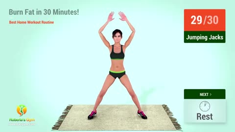 Burn Fat - Best 30 Min Home Workout Routine