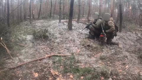 Clearing trenches near Kremennaya