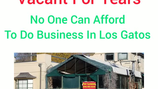 Silicon Valley's Town of Los Gatos CA Is For Lease