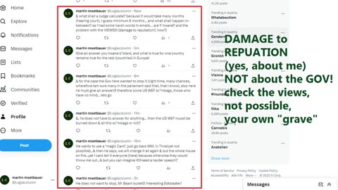Damage to reputation, WHO?