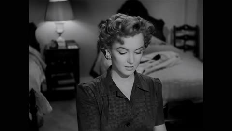 Marilyn Monroe 1952 Don't Bother to Knock Hotel Room scene with the Girl 4k