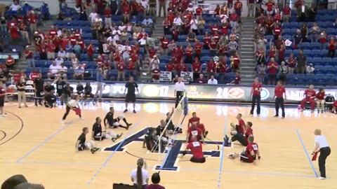 Marines take Silver in Seated Volleyball