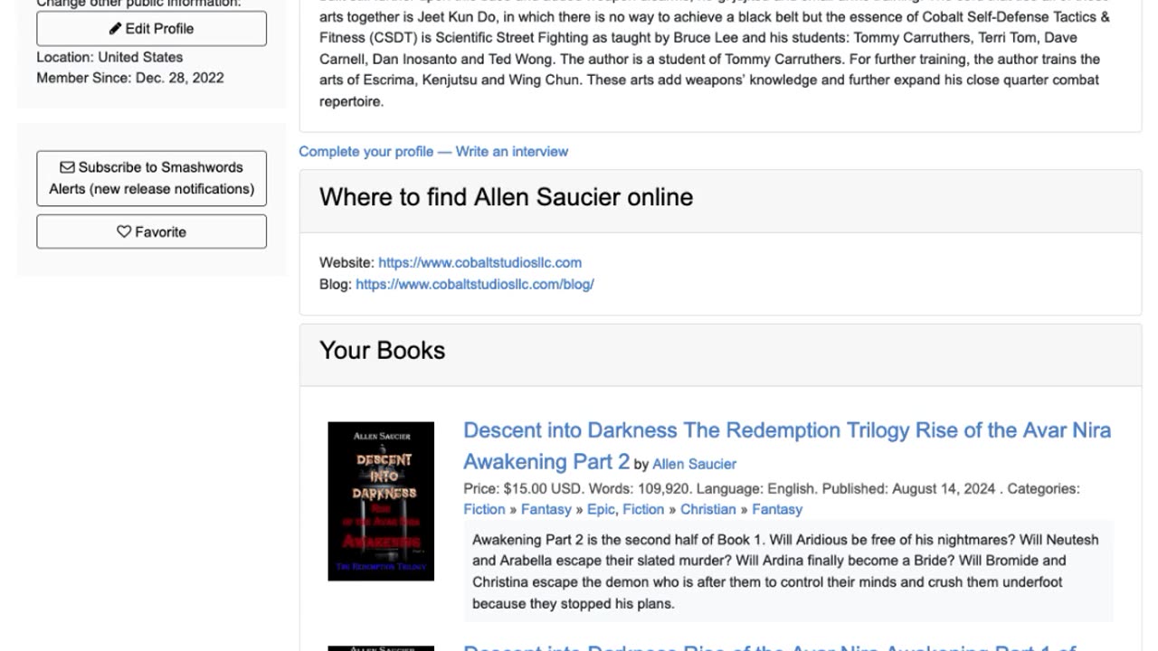 Books by Allen Saucier