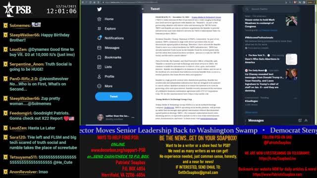 2021-12-14 22:00 EST - The MAGA Mullet Show: with MagaSwaga