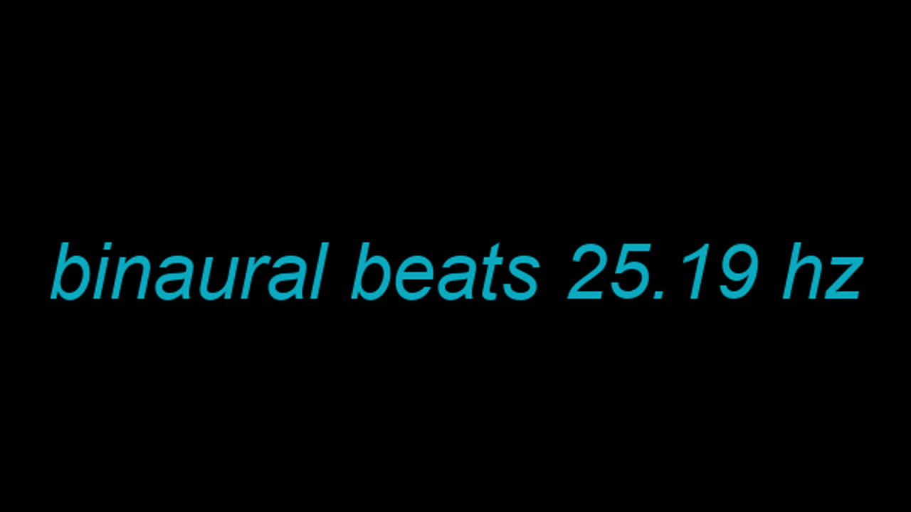 binaural beats 25.19 hz