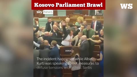 Kosovo parliament brawl