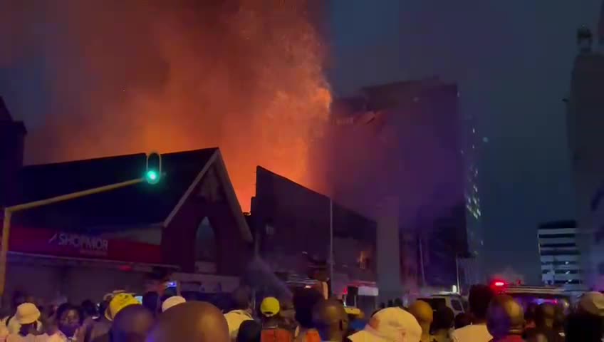 Fire at Durban's AB Xuma Street