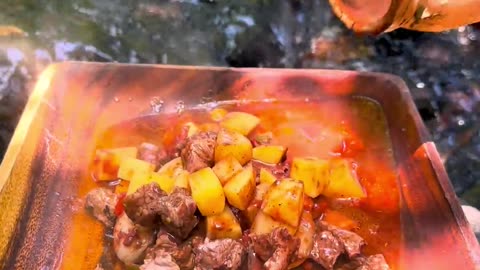 Food vlog short vlog #solo camping ASMR
