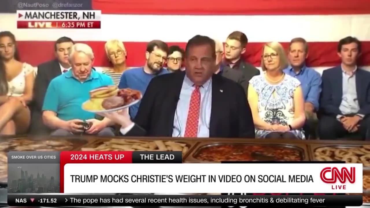 When CNN plays Trump's Meme for Chris Christie