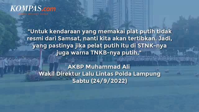 Jangan Asal Ganti Warna Plat Nomor, Ada Aturannya_Cut