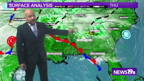 Rainfall expected to start late tonight and continue in the morning.