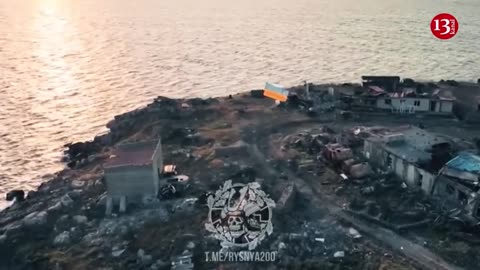 Ukrainian army releases footage of battles for Zmiinyi Island via "kanal 13"