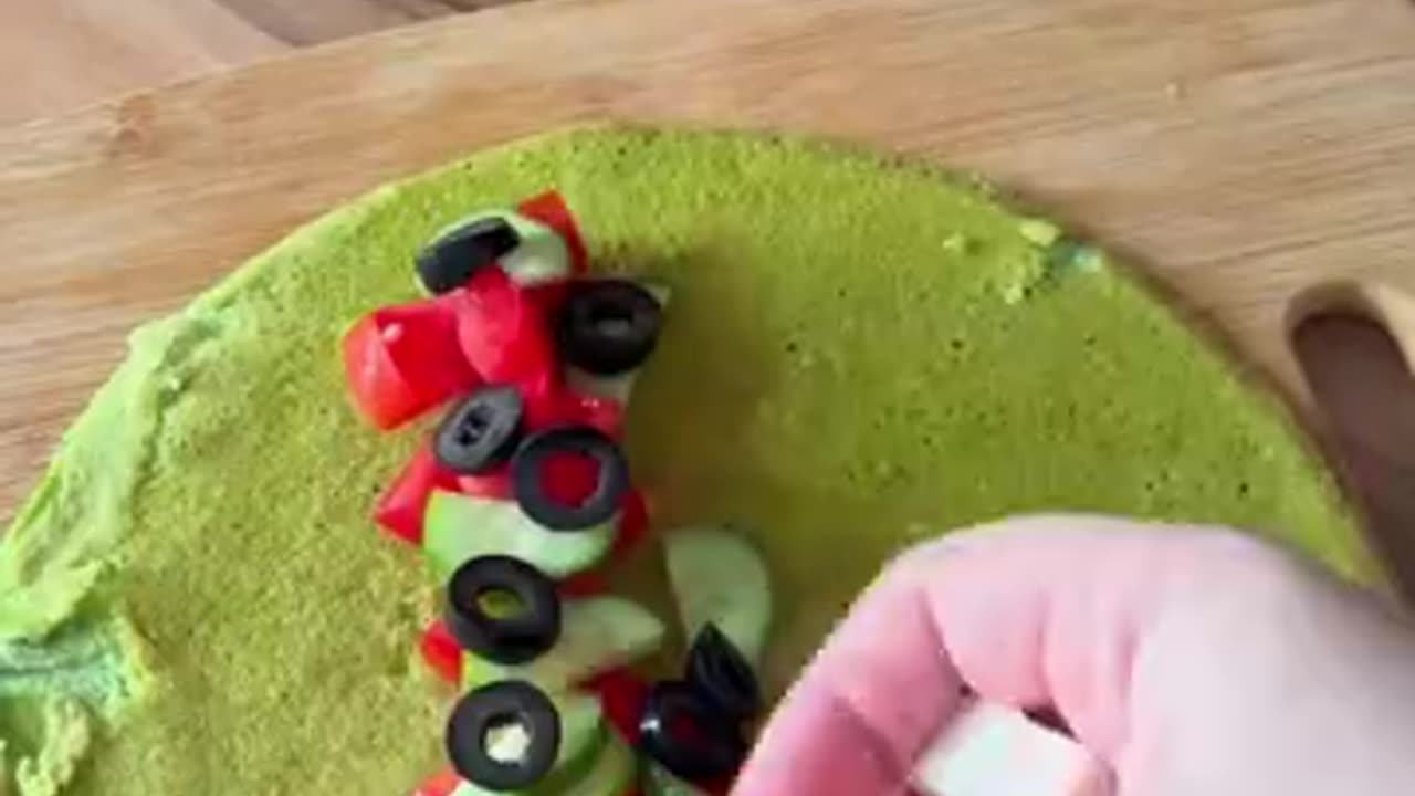 A super nice green roll perfect for Easter