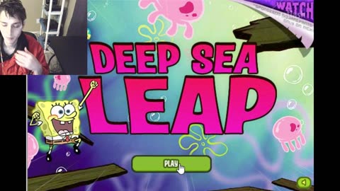 Failed Attempt #69 To Earn The Highest Score In The SpongeBob SquarePants Deep Sea Leap Video Game