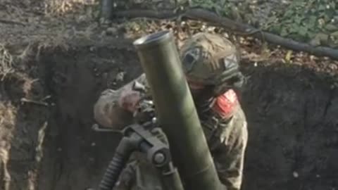Russian 40th Separate Marine Brigade 'DYNAMO' Mortar Detachment firing mortars