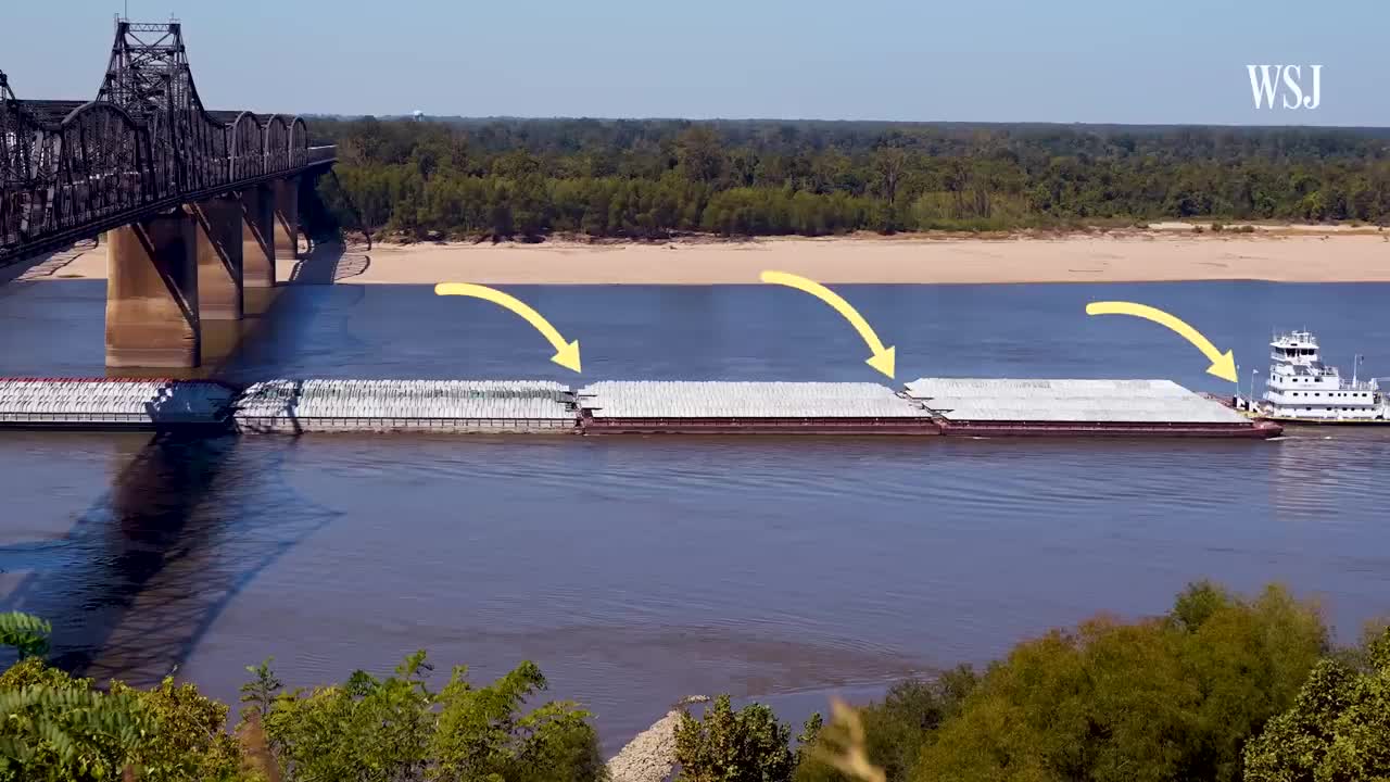 The Mississippi River Is Drying Up, Disrupting a Vital Supply Lane | WSJ