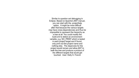 Ant target dependency tree viewer