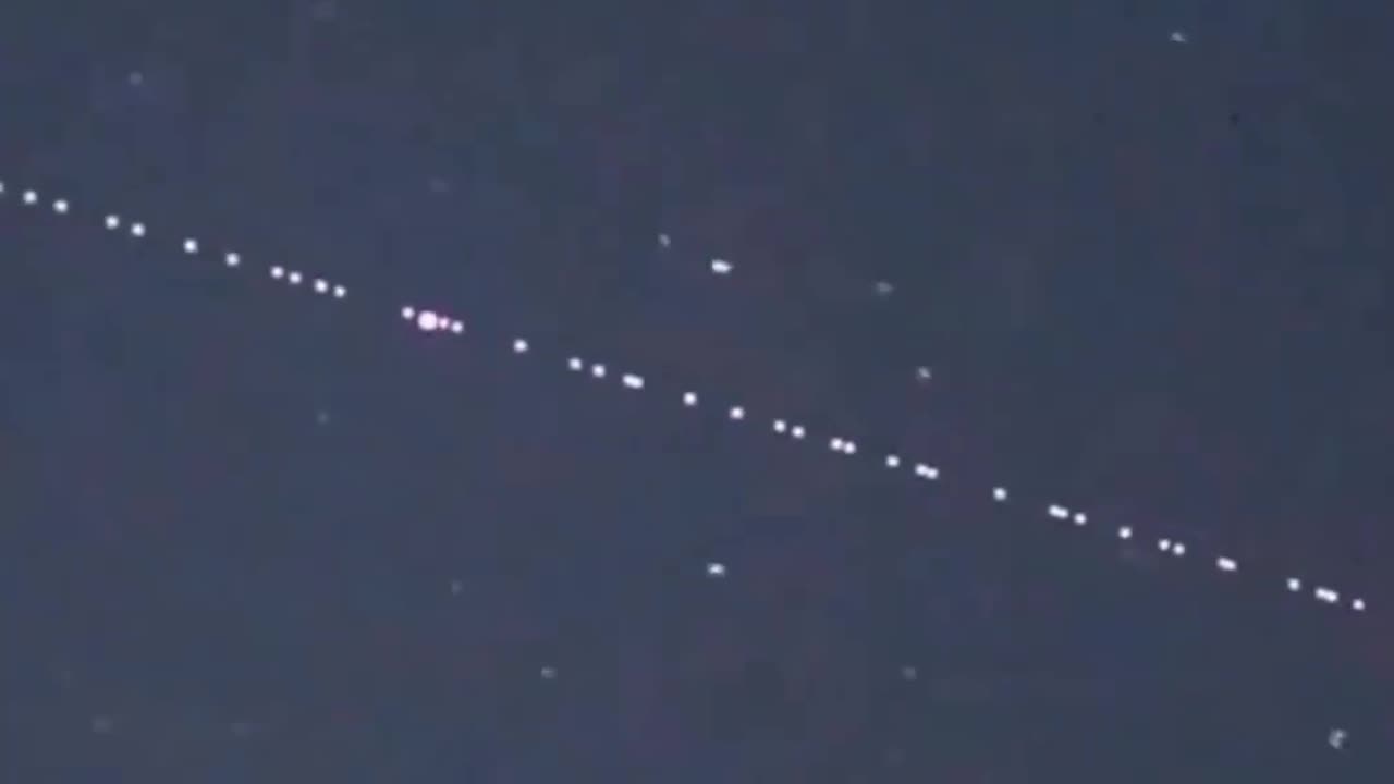 Have you seen a Starlink satellite train??